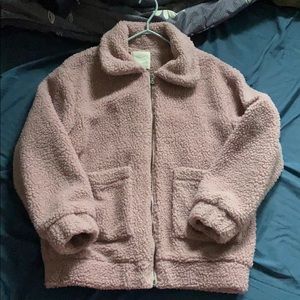 Pink Teddy Bear Jacket 🌸